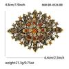 Rhinestone Bridals Brooch for Women Unisex Retro Crystal Pins Banquets Party Backpacks Gift Jewelry Accessories