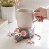 Handmade Crochet Craft Crochet Animal Coaster Heat Insulation Coffee Pad  Home Kitchen Table Decor