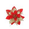 6Pcs Christmas Decoration Artificial Flowers Xmas Tree Ornaments for Home Decor Fake Flowers Navidad New Year 2025 Supplies