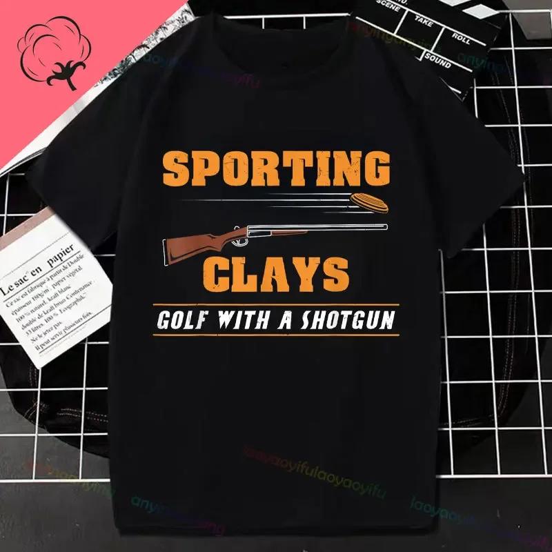 Anatomy Of A Fat Pew Pewer Tshirt Hunt Clay Pigeon Shooting Pure Cotton Shortsleev Summer Outdoor Clothing Graphic Tees