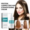 Botanical Hair Straightening Cream Smooth Frizz Control Nourishing Leave-In Treatment for Dry Damaged Hair