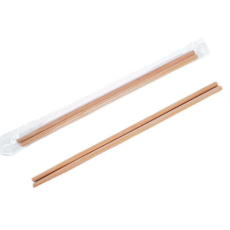 100 Pairs Disposable Individually Wrapped Carbonized Bamboo Chopsticks