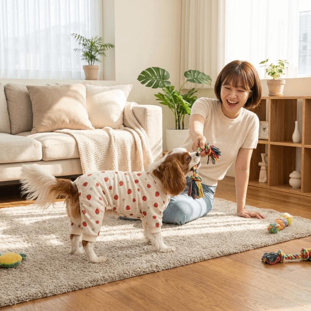 Breathable Dog Anti-hair Loss Clothing Soft Cozy Dog Recovery Suit Dog Pajamas Indoor Outfit
