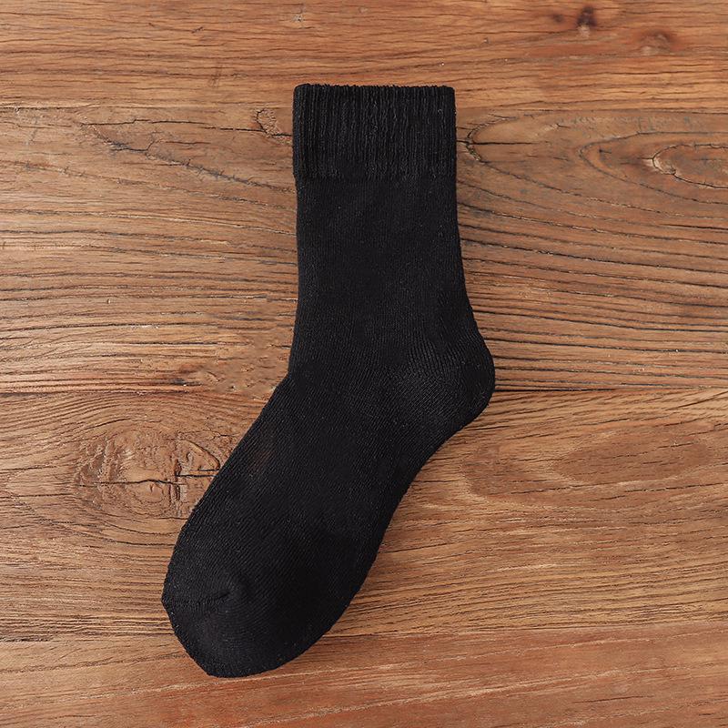 Women's Mid-Calf Autumn/Winter Cotton Socks & Men's Thick Fleece-Lined Warm Terry Over-the-Knee Socks