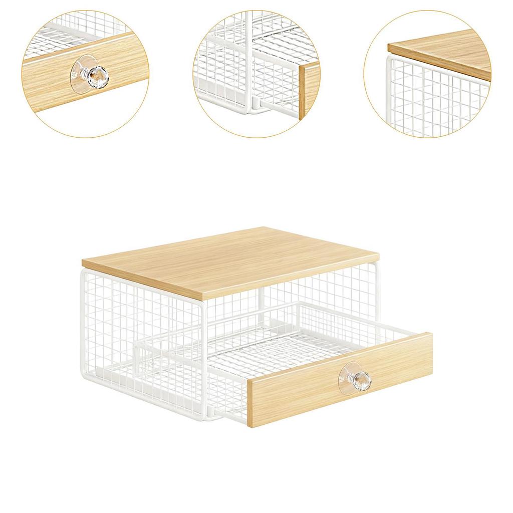 Coffee Pod Storage Drawer, Sliding Espresso Capsule Holder, Space Saving
