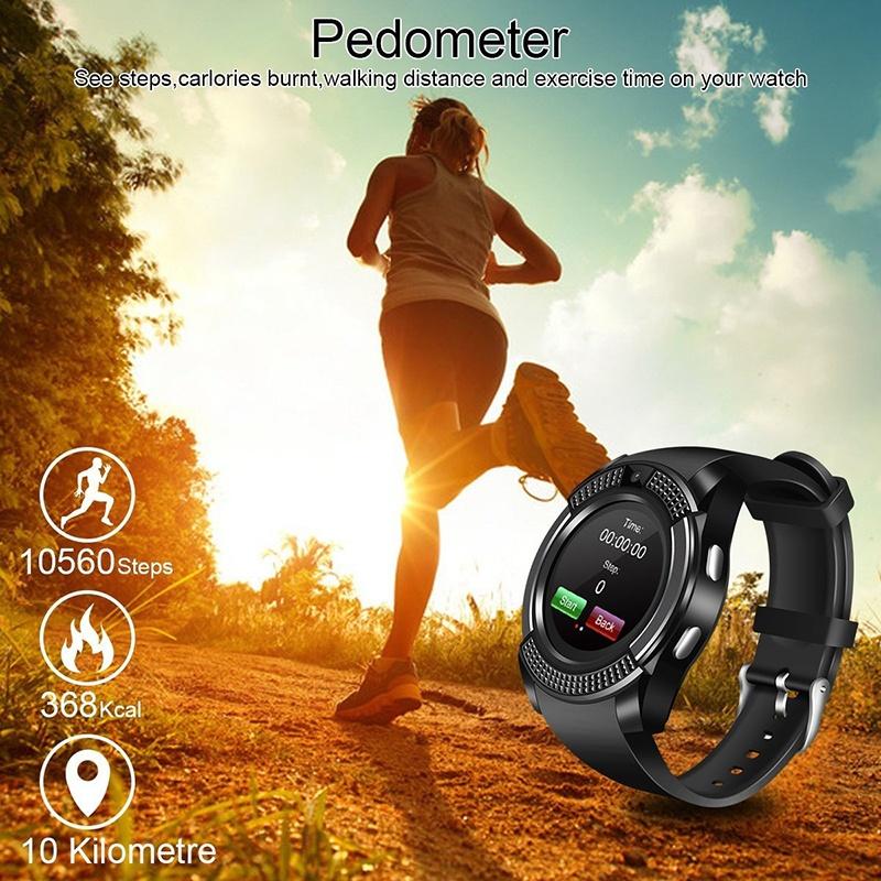 Wireless Smart Watch Bluetooth Reminder Monitor Anti-lost Camera for IOS Android