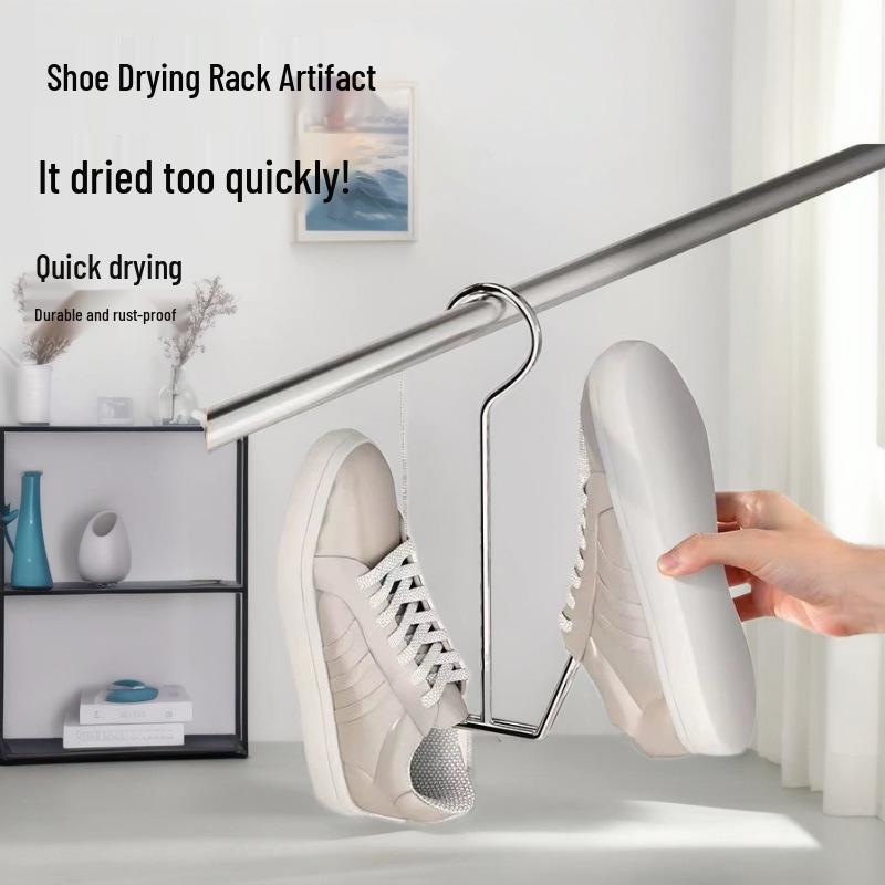 Winddichter Schuh-Trockenhänger aus Edelstahl für den Außen- und Heimgebrauch