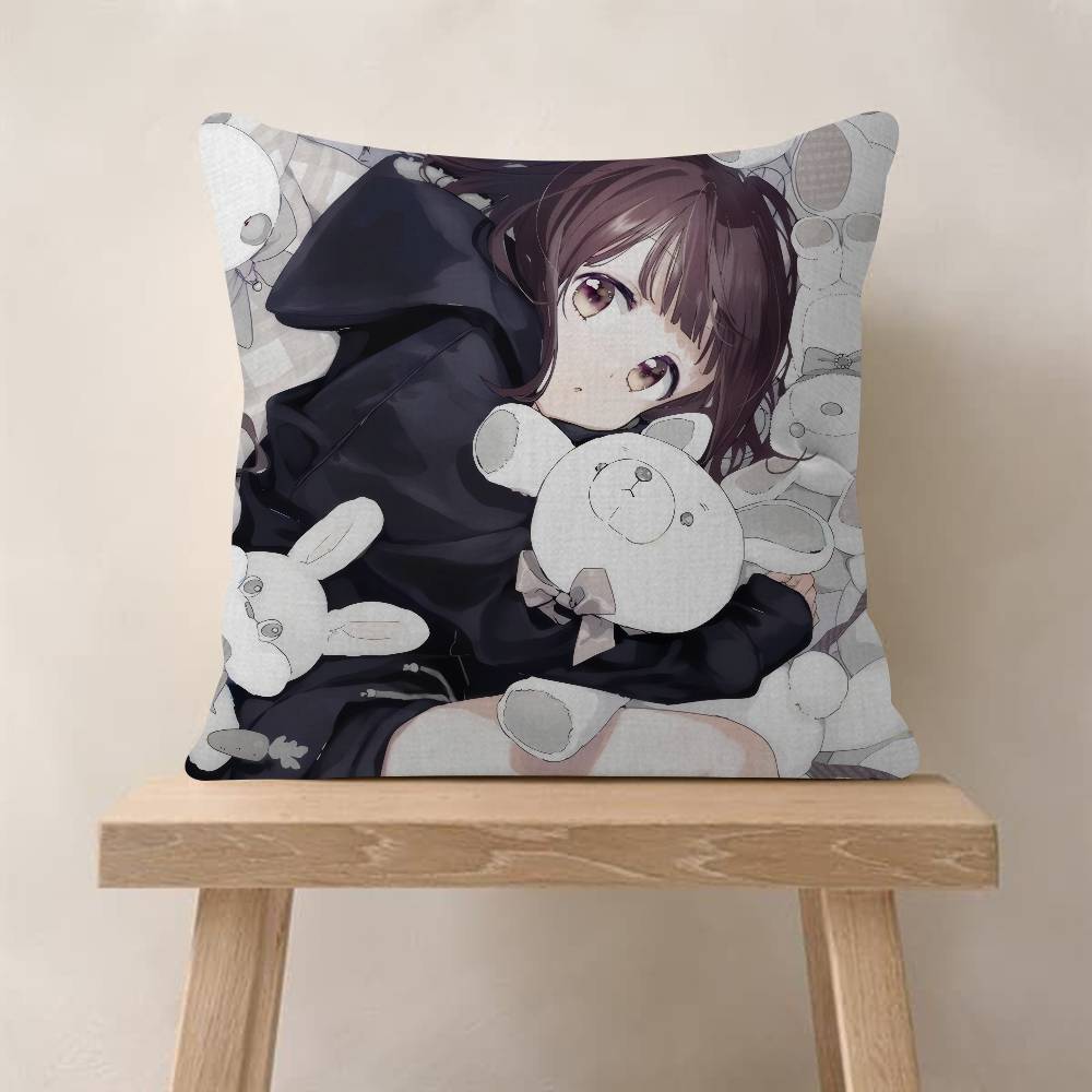 Anime Menhera cute Chan  Cushion Cover Pillow Cover Decor Pillowcase Printed Cushion Case for Couch