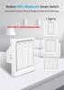 Hot Selling 1 Smart Life WiFi 10A PC Light Switch UK EU Standard Touch Panel Wall Switch Push Button Technology