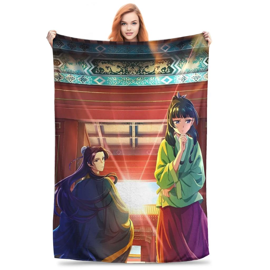 Super Warme Decke The Apothecary Diaries Maomao Aufdruck für den Winter Perfekt für Couch Sessel Sofa Bett Kinderfreundlich