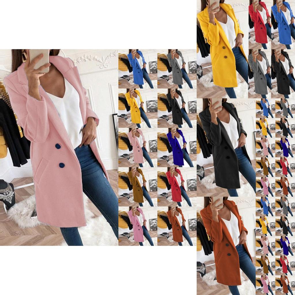 Stylish Womens Overcoat Trench Coat For Ladies In Plus Size With Long Warm Design