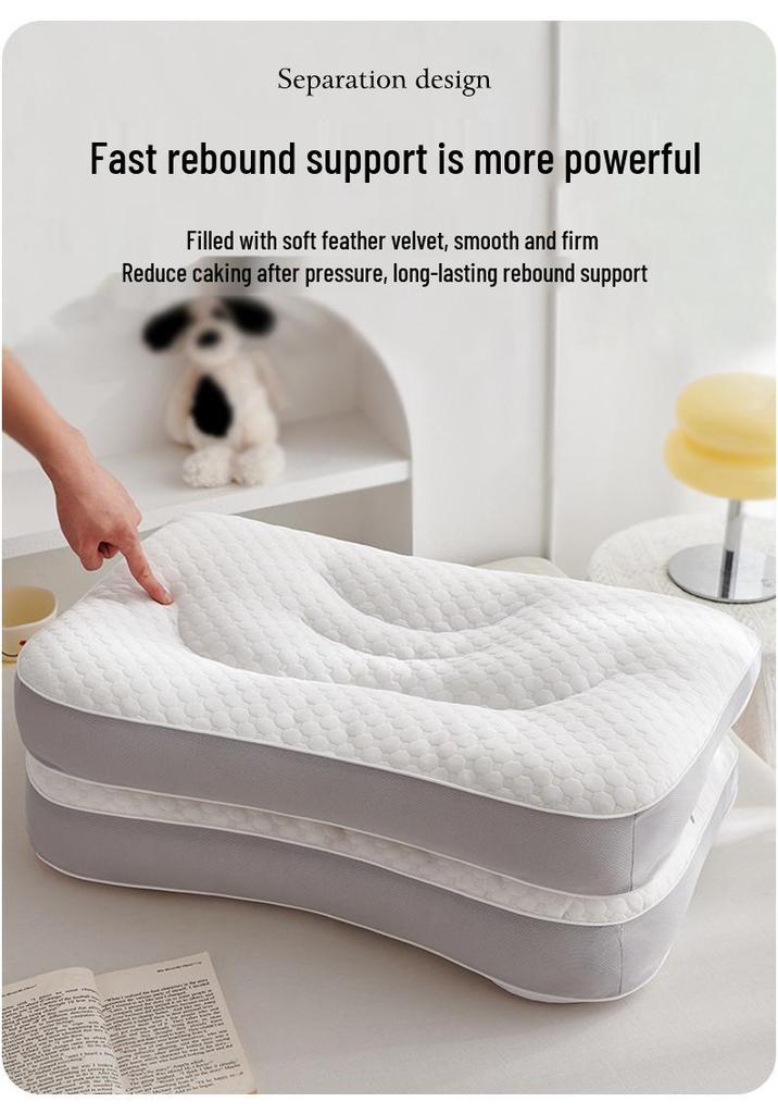 Pillow Core: A-Class Knitted Massage Pillow for Parent-Child, Children's & Adult Cervical Support