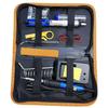 16-Piece Adjustable Temperature Electric Soldering Iron Set with PU Cloth Bag. Ideal for Welding and Repair Projects.