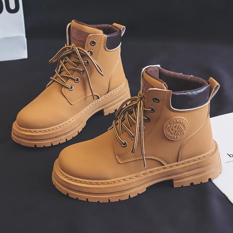 

Новые мужские роскошные ботинки, удобные, дышащие, водонепроницаемые, мужские ботинки, модные, мужские рабочие ботинки, армейские ботинки 36