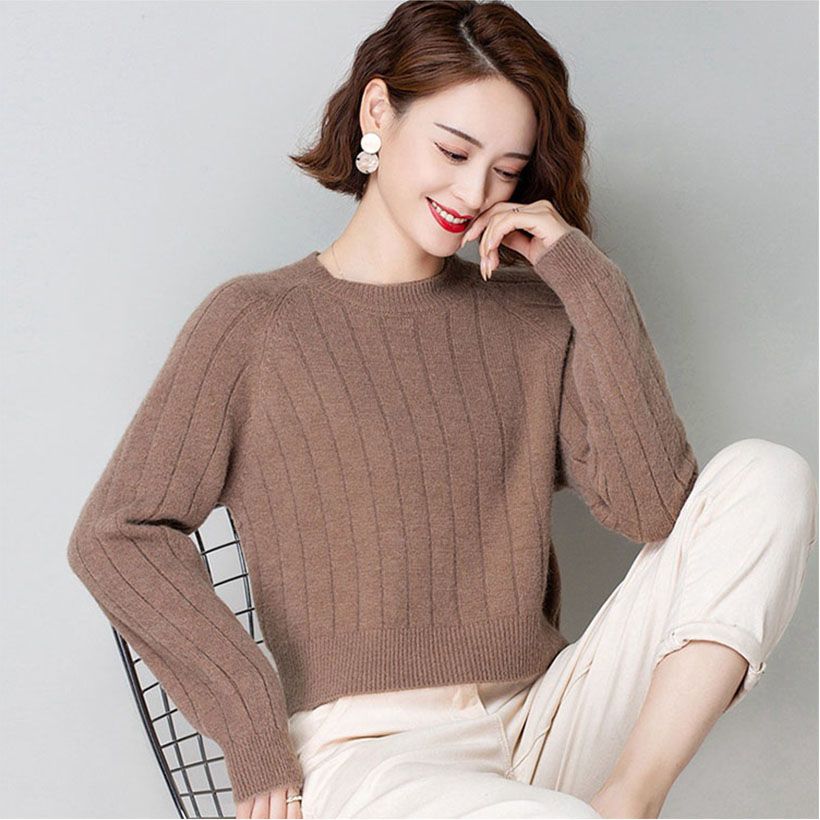 Knitted Sweater for Women's Autumn and Winter Loose Versatile and Western Style Sweater
