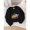 Kids Crewneck Sweatshirt, Vibrant Cement Mixer Truck Graphic Print,Spring Autumn Casual Sport Tops