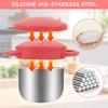 2 Pcs Portable Toddler Snack Cup Spill Proof Baby Snack Container with Removable Lid and Handle for Home Outdoor and Traveling