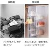 seOSTO Hanging Storage Bag Holds 6 for Wall Easy Installation Rack, Foldable, 3-Tier, Double-Sided, Bags, Washable, Closets, Mounted, Space-Saving,