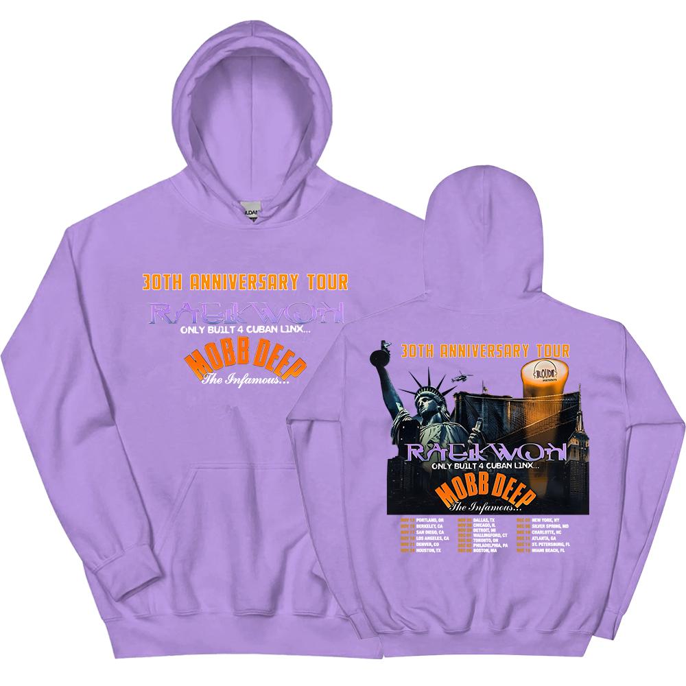 

Raekwon & Mobb Deep: Худи к 30-летнему юбилею тура, повседневные толстовки с длинным рукавом и капюшоном, гранж-мода, унисекс, уличная одежда, мужские XL