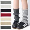 1/2 Pairs Trendy Knit Leg Warmer For Women Y2K Punk Solid Color Socks Covers Autumn Jk Lolita Leg Warmer Korean Style