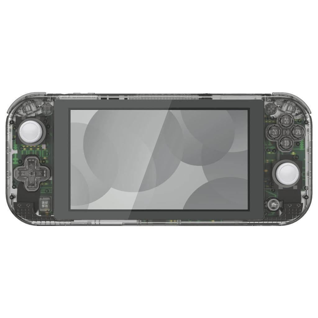 eXtremeRate DIY Compatible Case Shell Made of Clear Material for Compatible with Switch Nintendo Switch Light Controller Repair Kit with Custom Case