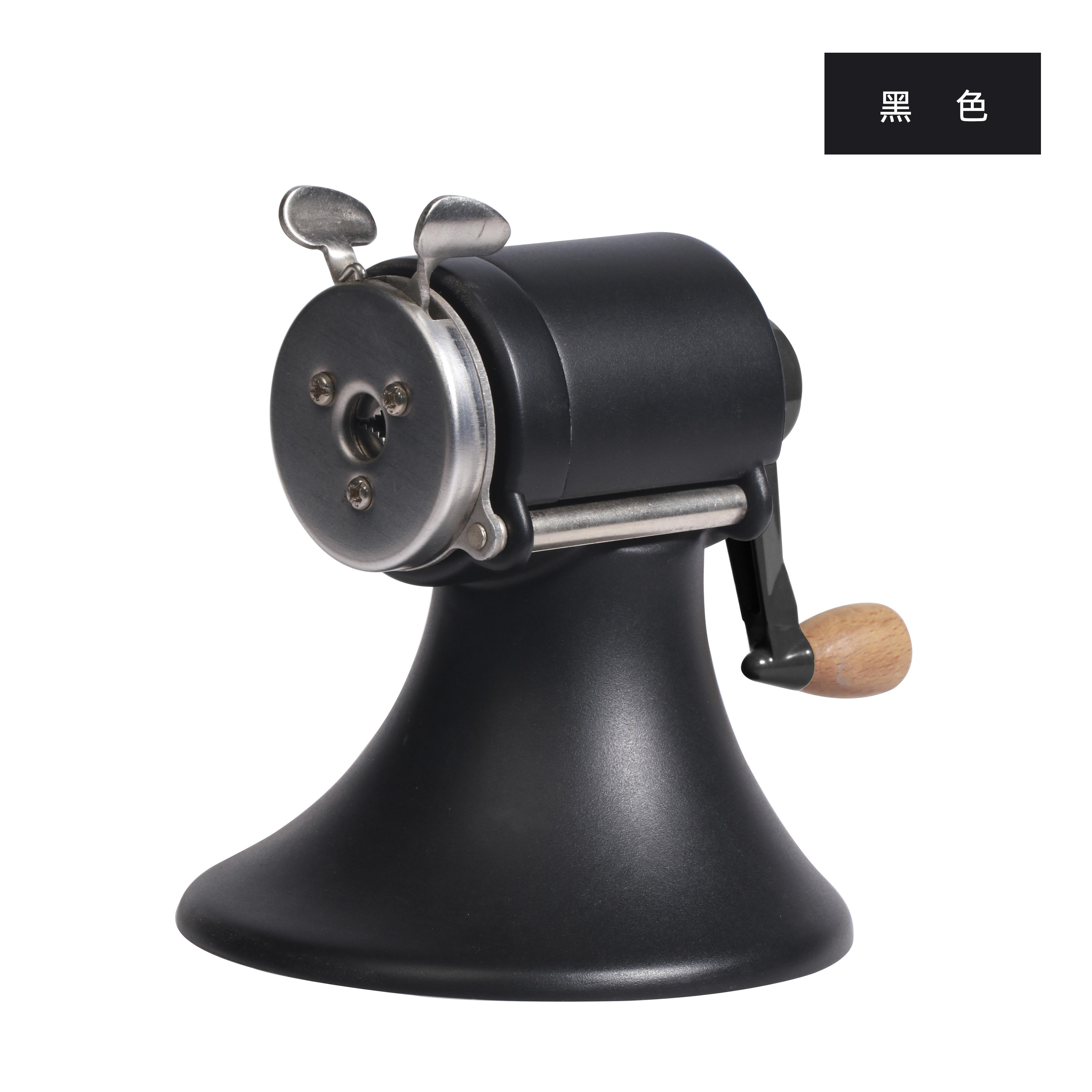 

New 6 colors, retro all-metal pencil sharpener, wooden handle hand crank pencil reel pencil sharpener чорний