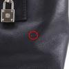 Loewe Amazona Justa Handbag Anagram Black Leather Women Used