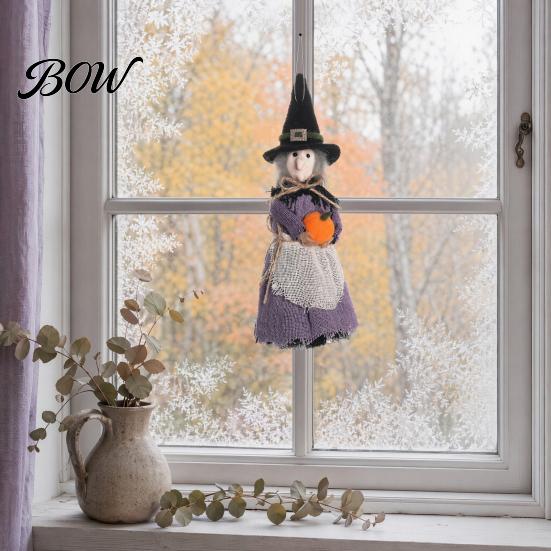 Halloween Party Decor Decoration, Realistic Ghost Festival Broom Cool Decorations Witch Ornament, Festive Atmosphere Tabletop Decoration Themed