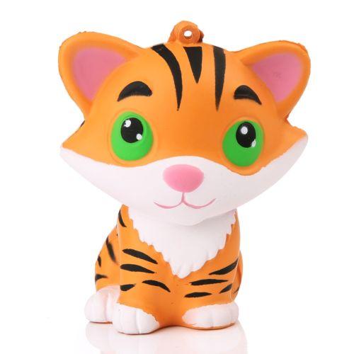 

Тигренок Кукла 8см Сквиши Сжимай Щипай Исцеляющая Игрушка Подарок Антистресс Облегчение Стресса