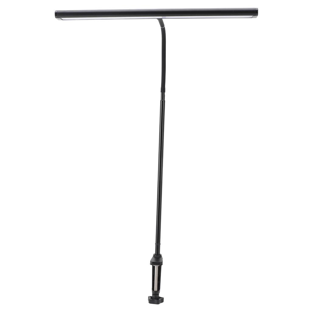 Clamp Desk Lamp Eye Caring Dimmable 3 Color Temp Adjustable Gooseneck LED Table Light with USB