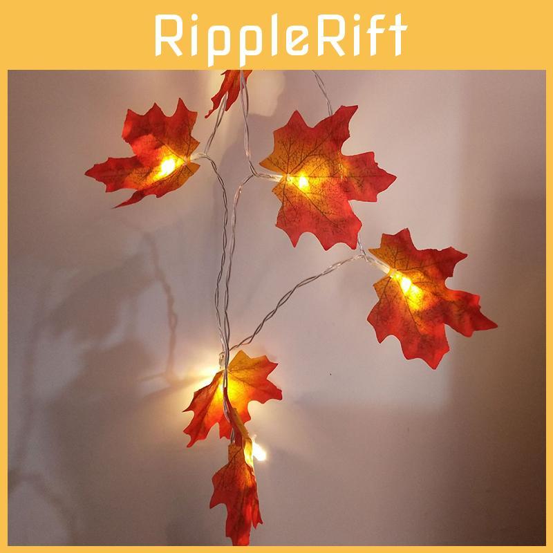 Pendant Maple Christmas Leaves Lighted Fall Garland 102030 Led Lights String