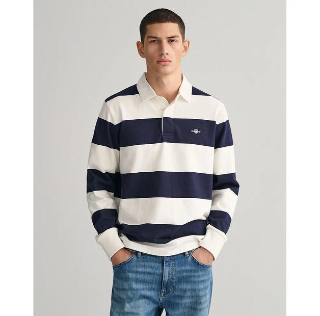 

Gant Reg Shield Barstripe Heavy Rugger поло с длинными рукавами L