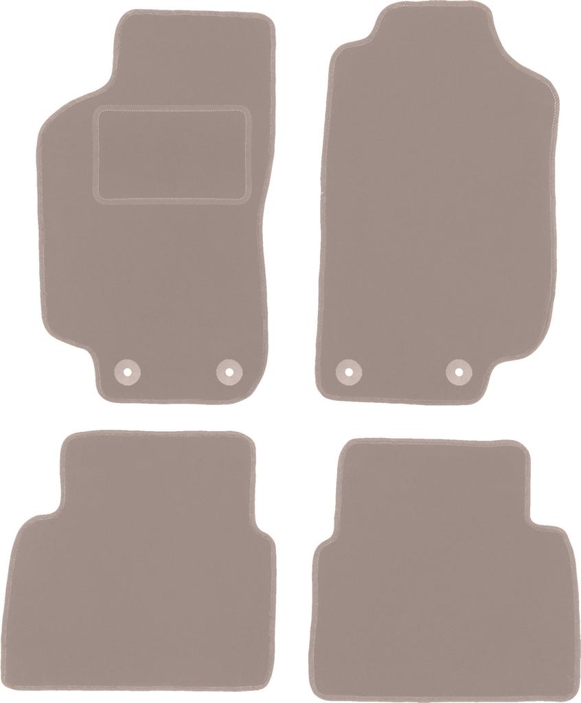 Tappetini in velluto beige per: Saab 9-5 I Y3SE berlina, station wagon (1997-2005)