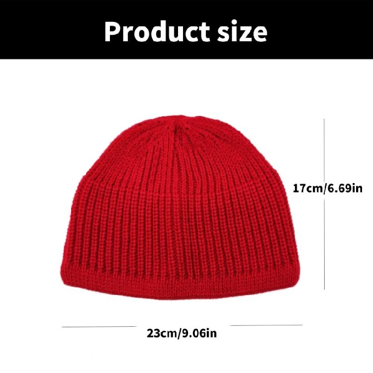 Classical Muslims Men's Prayer Hat Acrylic Kufi Caps with Detailed Classical for Religious Ceremonies