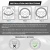 Car Steering Wheel Cover, 15 Inch Premium Leather Breathable Non-Slip Wheels Wrap, Universal Auto Comfortable Steering Wheel Protector For SUV Truck