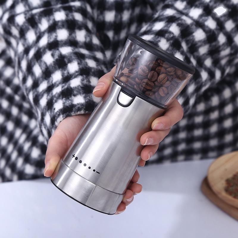 Macinacaffè Elettrico Piccolo Portatile Senza Fili Macchina da Caffè Utensili da Cucina Ricaricabile USB Macina Alimenti Macinacaffè
