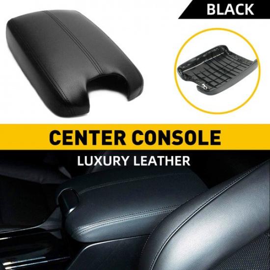 

Fit For Honda Accord 2008-2012 Sedan Coupe Console Armrest Black Leather Cover