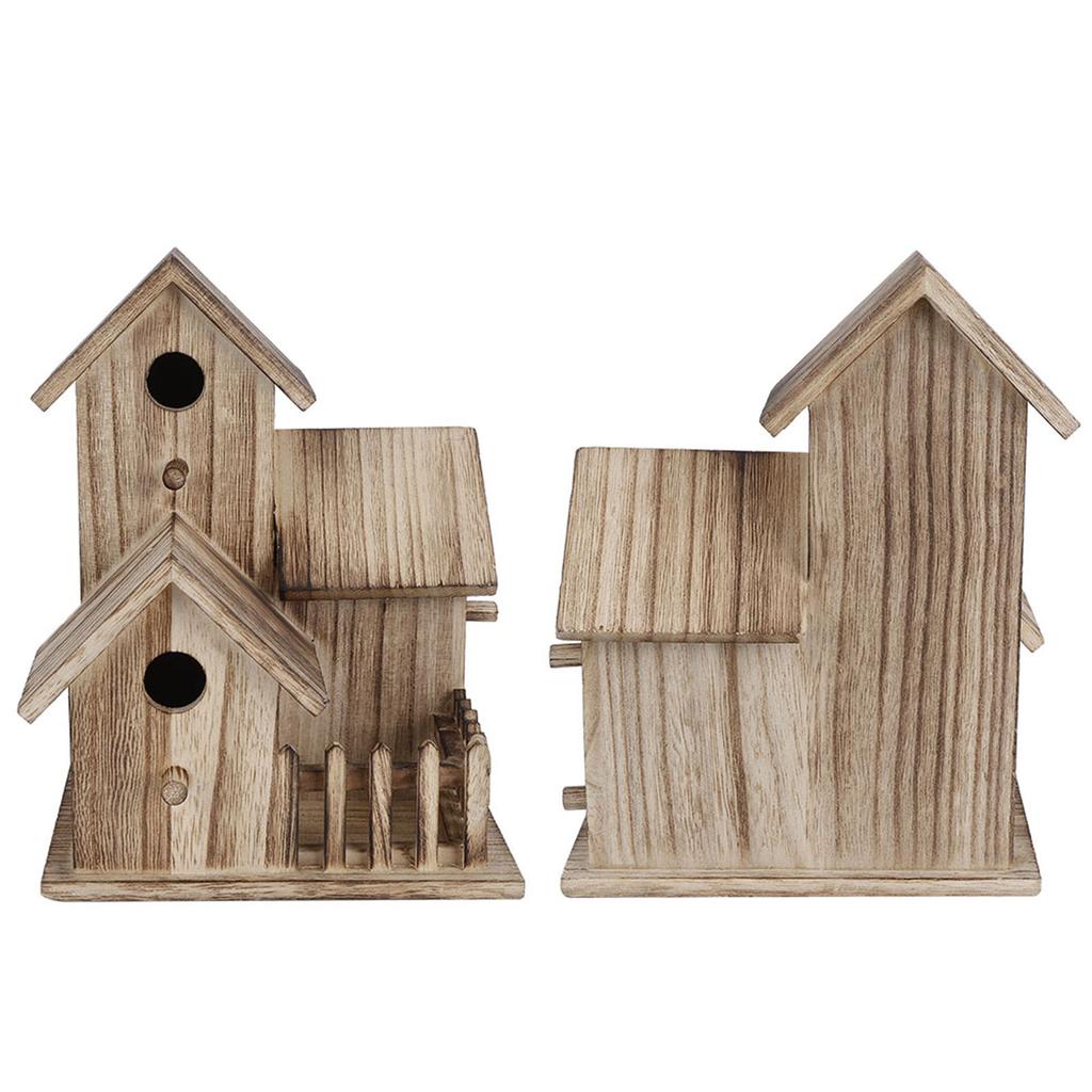 Wooden Birdhouse Small Outdoor Garden Bird Nesting Box Bird House Pet Supplies Decoration