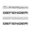 DEFENDER Anglický standard, chromovaný jasně černý matně černý kovová textura logo nálepka na úpravu karoserie