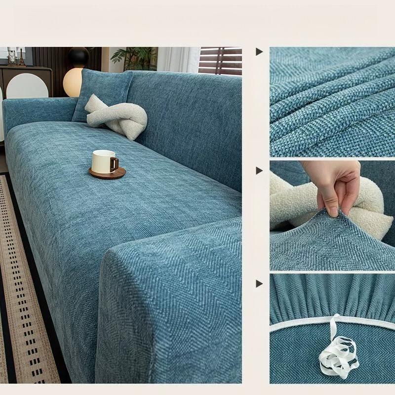 New Elastic Jacquard Chenille Sofa Cover
