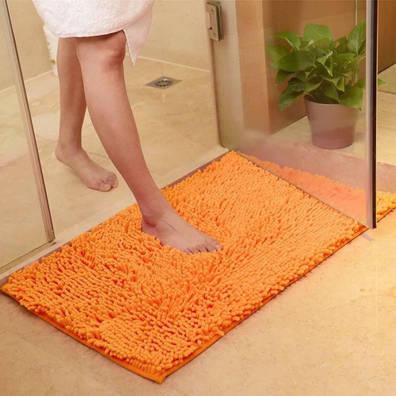 Floor Mat Bathroom Non-Slip Absorbent Door Mat Chenille Baby Play Mat Bedroom Stair Mat Foot Carpet