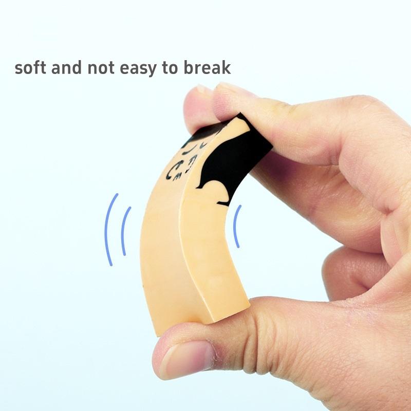 4 buc Gume de șters Unchiul Chel Gume de șters Noutate de la Păros la Chel, Gume de șters pentru Creion Instrumente de Curățare Rechizite de Birou Școlare