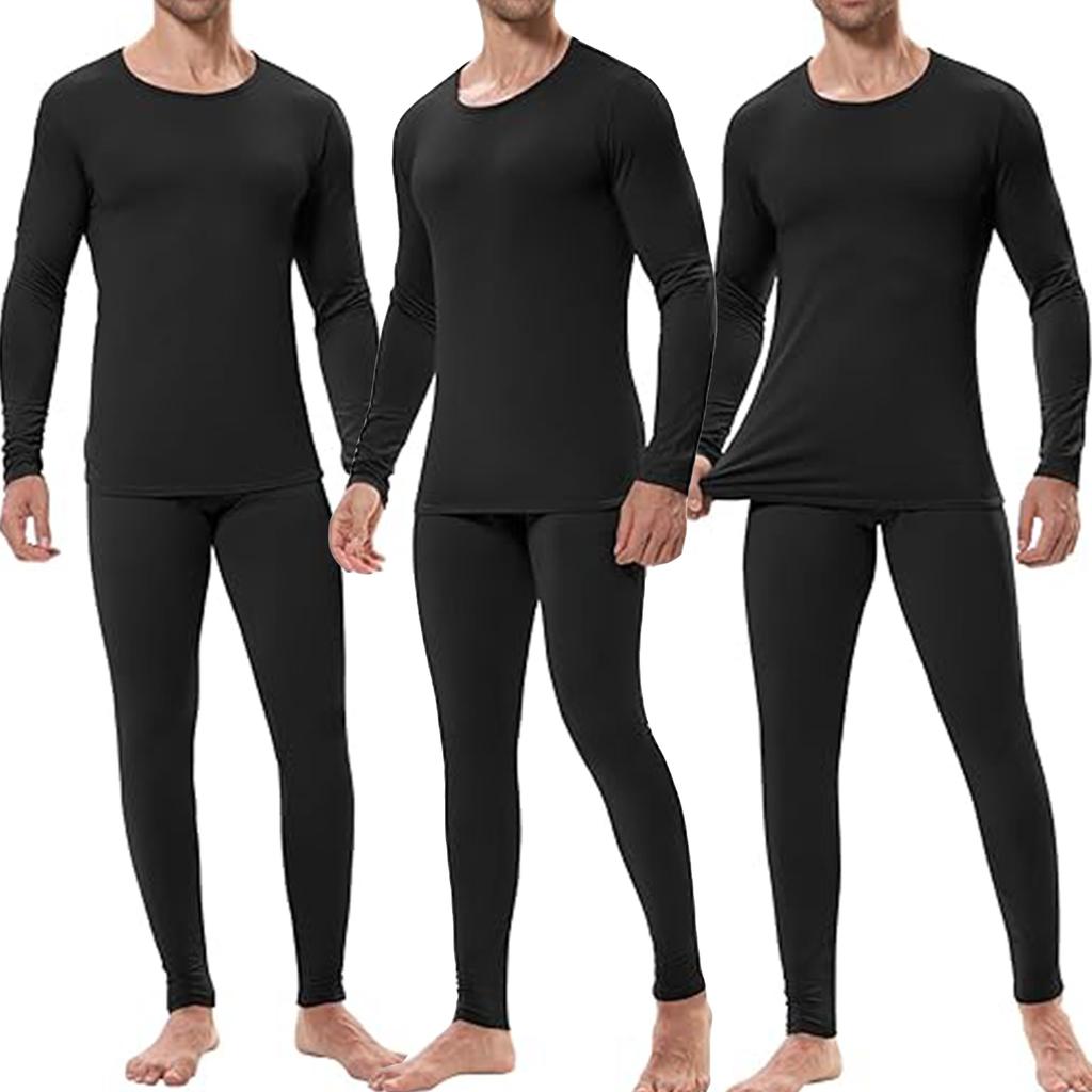 Θερμοεσώρουχα Ζεστή Βασική Στρώση Μπλούζες Συμπίεσης Σετ Μακρύ Κολάν για Άνδρες Κρύο Καιρό Χειμώνα Μακρυμάνικα Άνετα Παντελόνια Μαλακή Μπλούζα