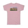 Camiseta de Presente : Cenário do Afeganistão País Deserto Afegão Cidade