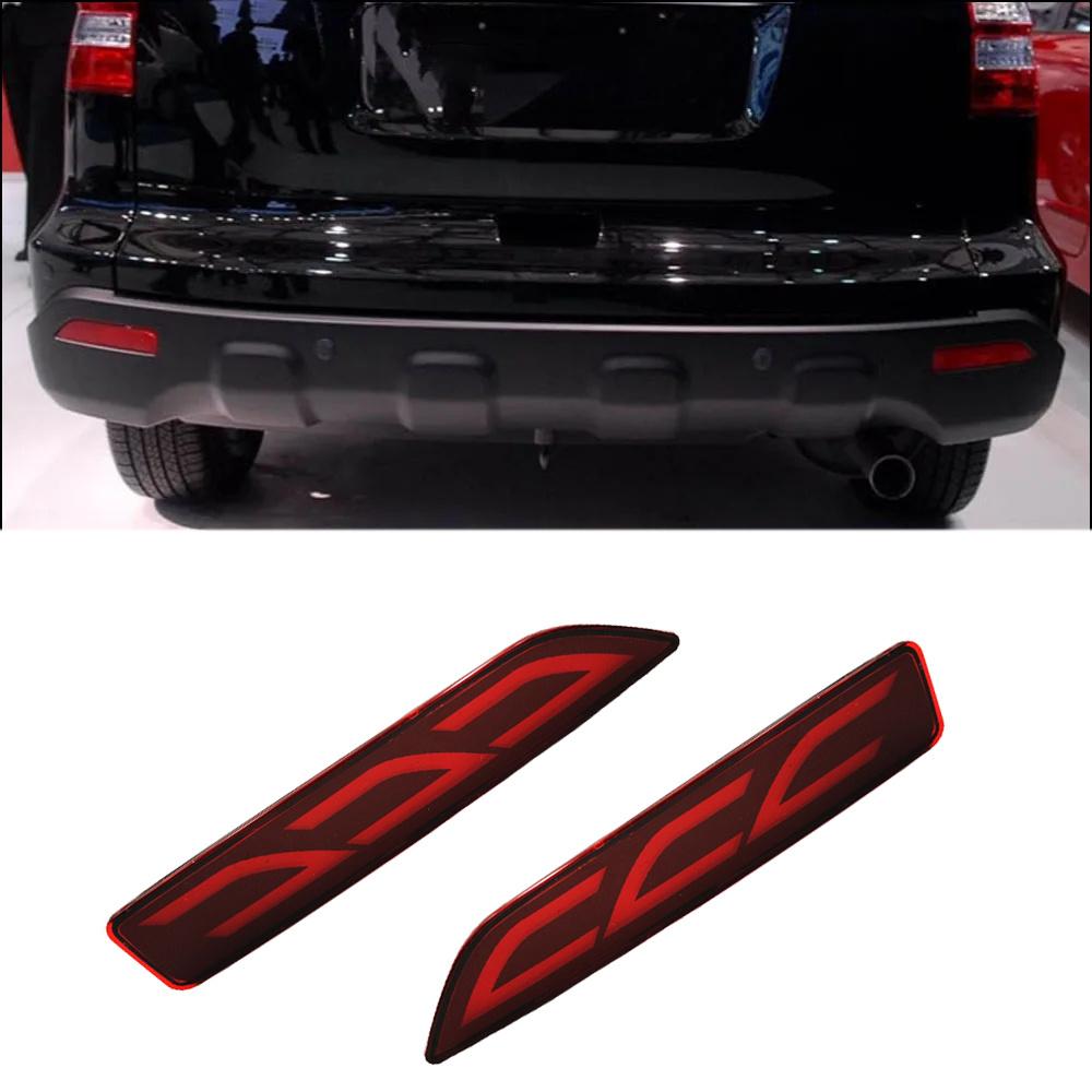 2x LED Rear Bumper Reflector Light Brake Tail Lamps For Honda CRV CR-V 2007-2009