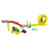 Hot Wheels Monster Truck Speed Challenge Race Set with 2 Mini Cars and Vehicle Toy Ages 4 and HXT05 (Large Small), Playset, Up, Yellow,