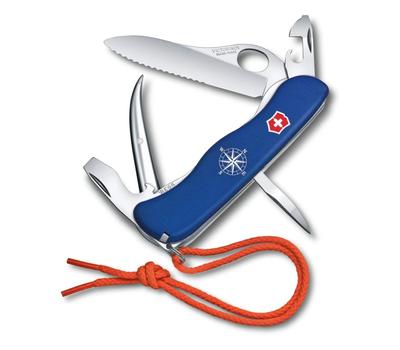 Skipper Pro Blue Knife Lanyard Schäkelschlüssel ausgestattet mit Marlspieker Swiss Made Multitool mit 12 Funktionen [] 0.8503.2MW
