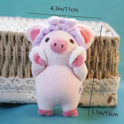 Cute Pig Plush Doll Keychain Pink Piggy Doll Stuffed Animals Plushies Backpack Pendant for Boys & Girls Simulation Pig Plush Toy