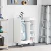 Golf Cabinet with Wheels Universal White 65 x 45 x 98 cm