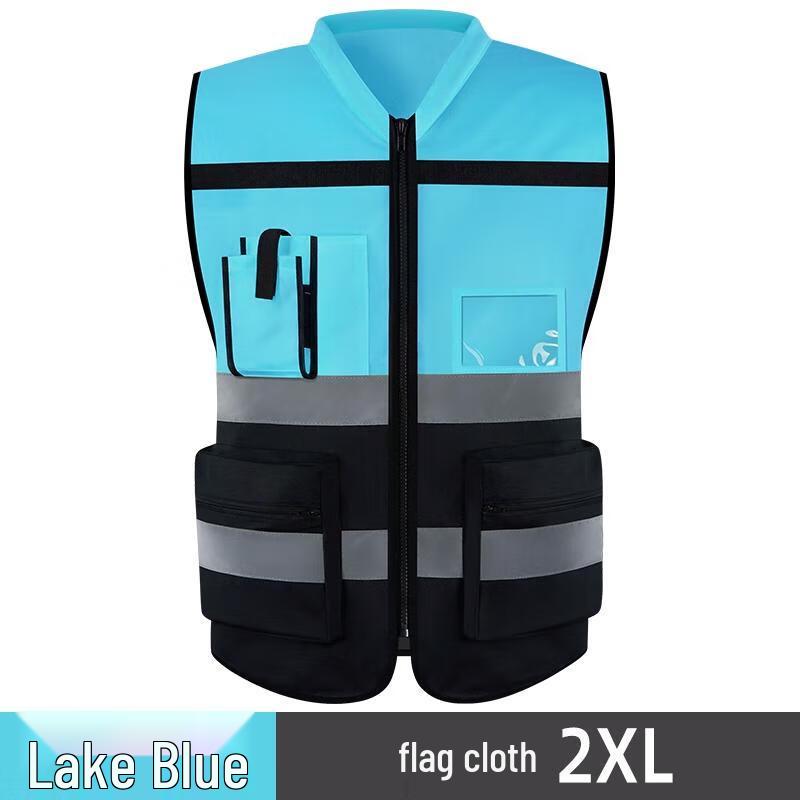 HANDUNYOU Reflective Multi-Pocket Safety Vest
